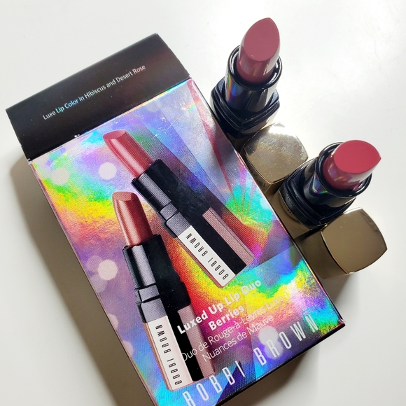 Bobbi Brown Hibiscus Luxe Lip | TikTok Bobbi brown luxed up lip duo Berries
